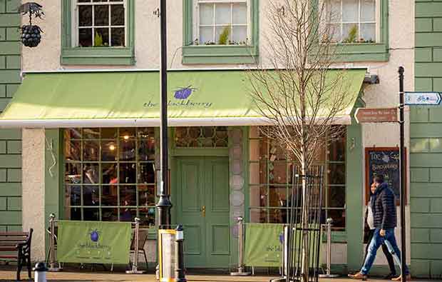 Shop front at The Blackberry Café
